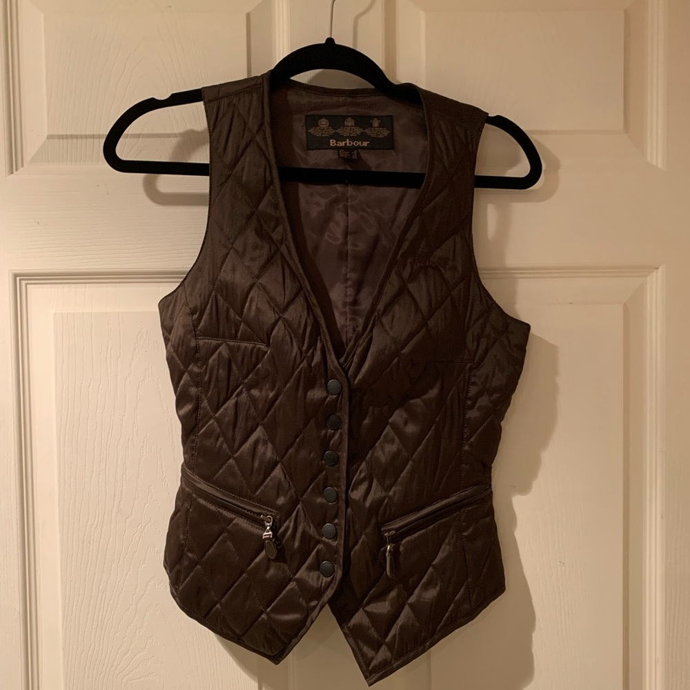 Brown Barbour vest